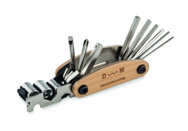 Logo trade business gifts image of: Multi tool pocket in bamboo