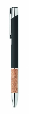 Logo trade promotional giveaways picture of: Ballpoint pen made of aluminum with a cork grip