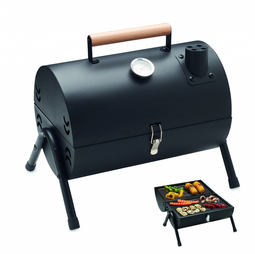 Logo trade advertising products image of: Portable barbecue with chimney
