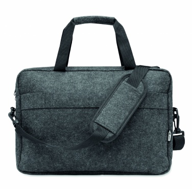 Logo trade business gifts image of: 15 inch RPET felt laptop bag