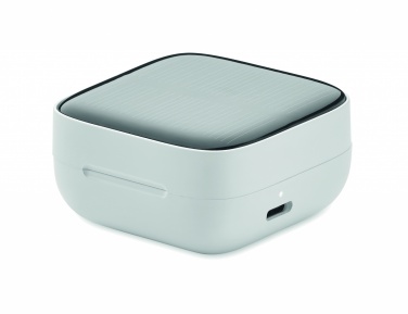 Logo trade advertising products image of: TWS earbuds with solar charger