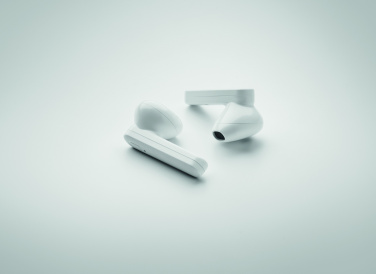 Logo trade promotional items picture of: TWS earbuds with solar charger