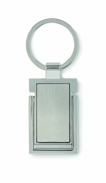 Logo trade promotional giveaways picture of: Metal key ring phone stand Seinajoki