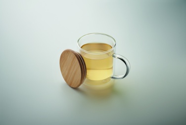 Logo trade advertising products image of: Double wall borosilicate mug