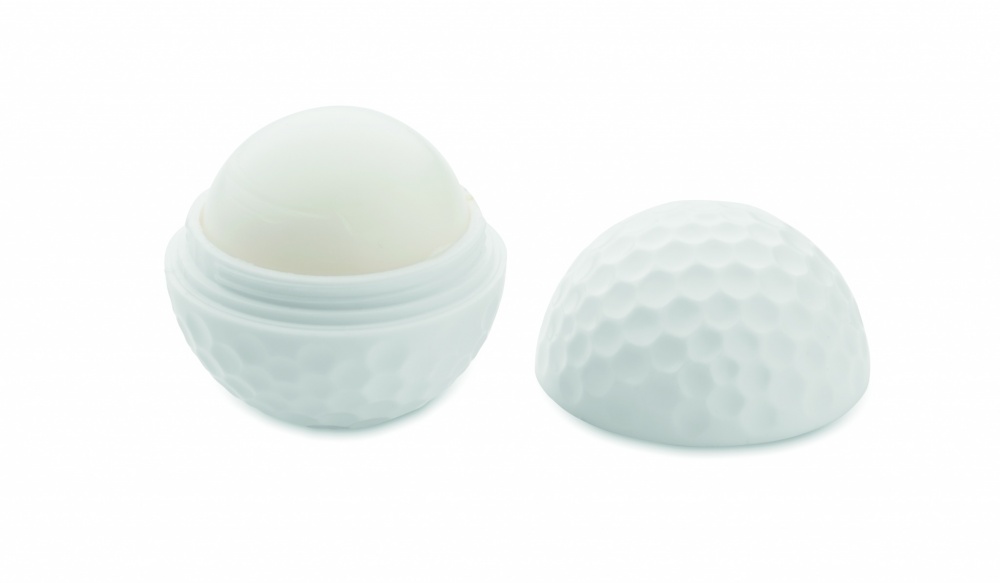 Logo trade promotional gifts image of: Lip balm in golf ball shape