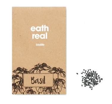 Logotrade promotional item image of: Basil seeds in craft envelope