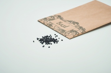 Logo trade business gifts image of: Basil seeds in craft envelope