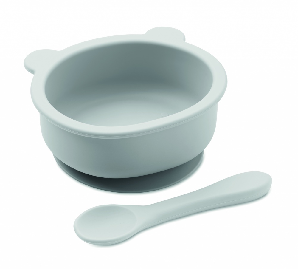 Logotrade corporate gift picture of: Silicone spoon, bowl baby set