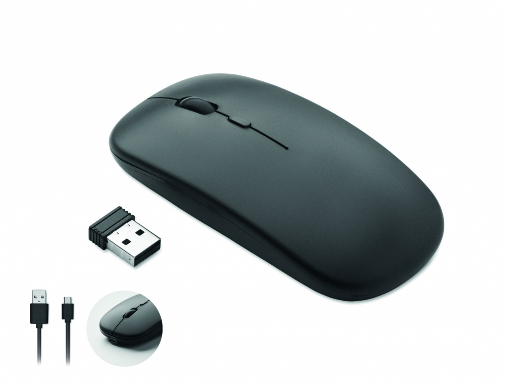 Logo trade promotional gifts image of: Rechargeable wireless mouse