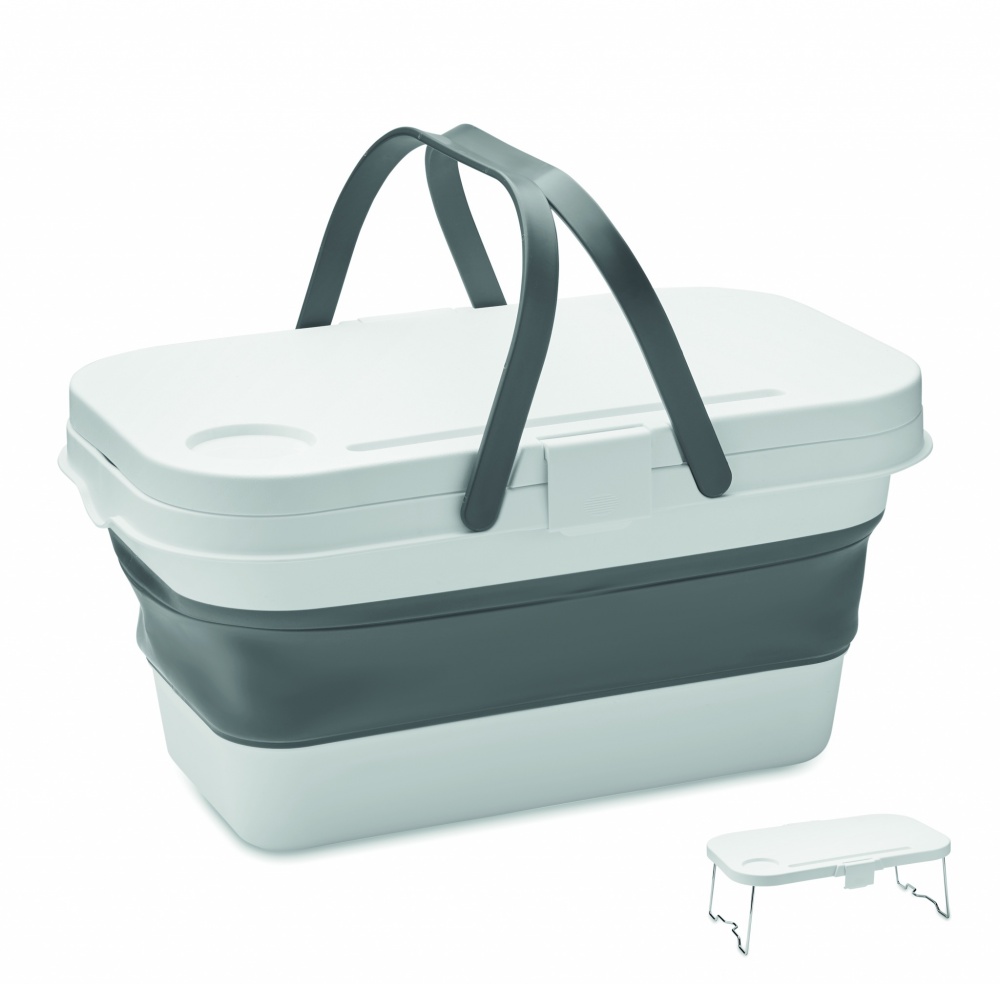 Logo trade promotional gifts image of: Collapsible picnic basket
