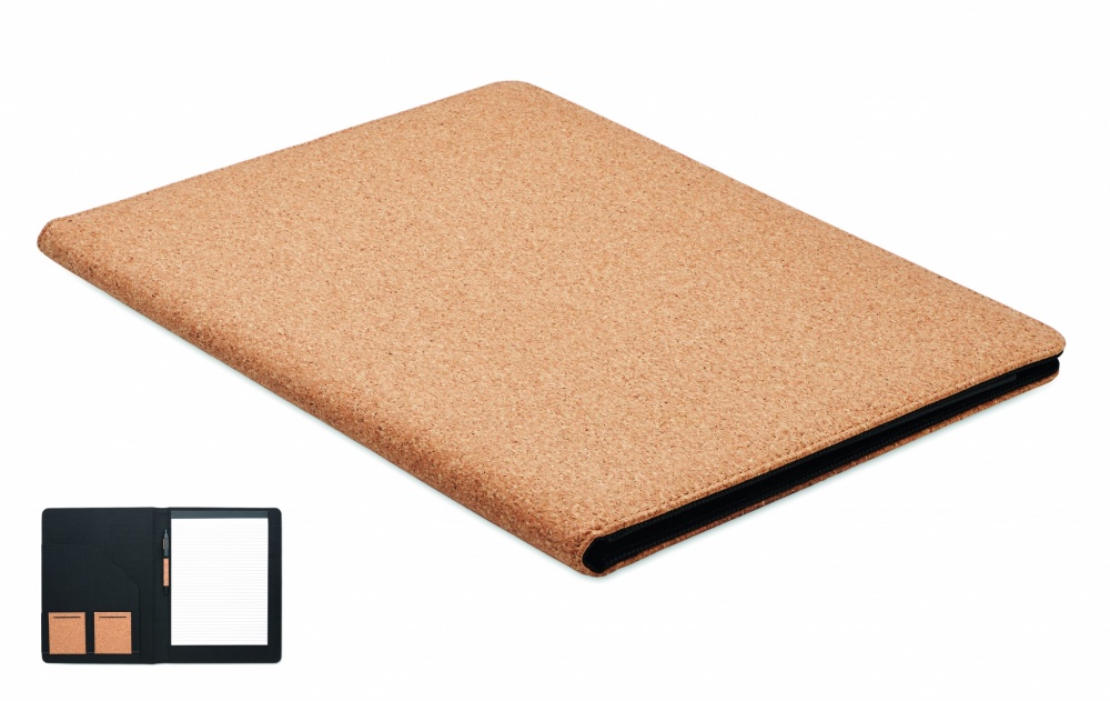 Logo trade promotional merchandise photo of: A4 cork conference folder