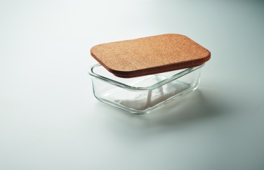 Logo trade promotional items picture of: Glass lunch box with cork lid