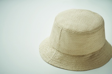 Logo trade corporate gifts image of: 9aper straw bucket hat