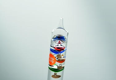 Logo trade promotional giveaways image of: Galileo thermometer glass 28cm