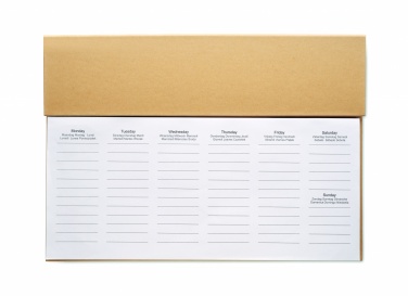 Logo trade corporate gifts image of: Weekly desktop planner
