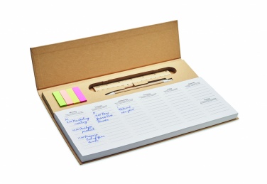Logotrade promotional merchandise picture of: Weekly desktop planner
