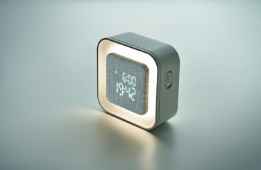 Logo trade advertising product photo of: Recycled ABS/RPET alarm clock Stuttgart