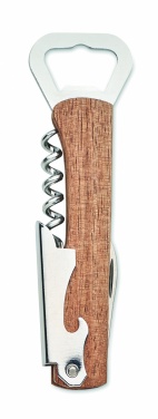 Logotrade corporate gift image of: 3 in 1 bamboo bottle opener WOOL