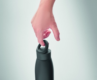 Logo trade promotional giveaways picture of: Heat-cool double wall bottle