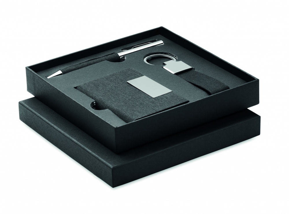 Logo trade promotional gifts picture of: 3-piece gift set in a gift box with customizable printing