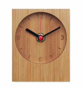Logotrade business gift image of: Bamboo table clock