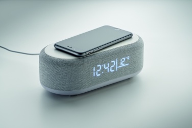 Logo trade business gifts image of: 15W wireless charging speaker