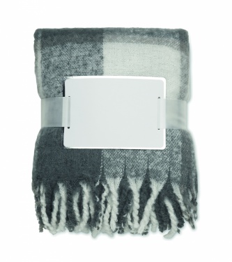 Logo trade promotional items image of: Chequered mohair blanket