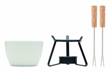 Logo trade promotional item photo of: Ceramic fondue set 240 ml