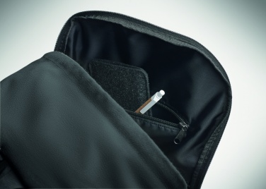 Logotrade corporate gift picture of: A 15-inch laptop backpack made of recycled pre-consumer cotton with customizable printing