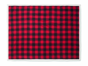 Logo trade corporate gifts image of: RPET sherpa fleece blanket