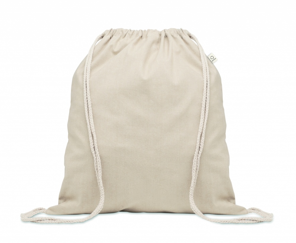 Logotrade promotional item picture of: Recycled cotton drawstring bag