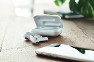 Logo trade promotional giveaway photo of: TWS earbuds with charging base