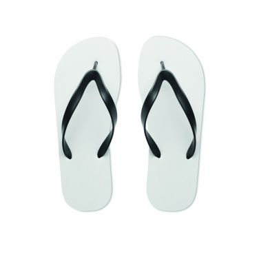 Logo trade business gifts image of: Sublimation beach slippers