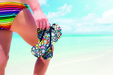 Logo trade promotional giveaways picture of: Sublimation beach slippers