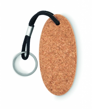 Logo trade promotional merchandise image of: Floating cork key ring Lohja