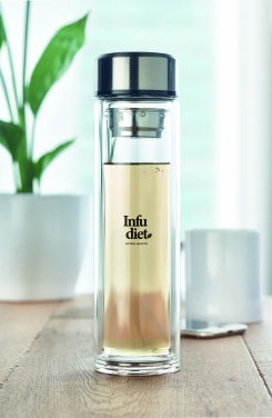 Logo trade corporate gifts picture of: Bottle with touch thermometer