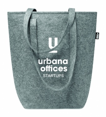 Logotrade promotional giveaway picture of: RPET felt shopping bag