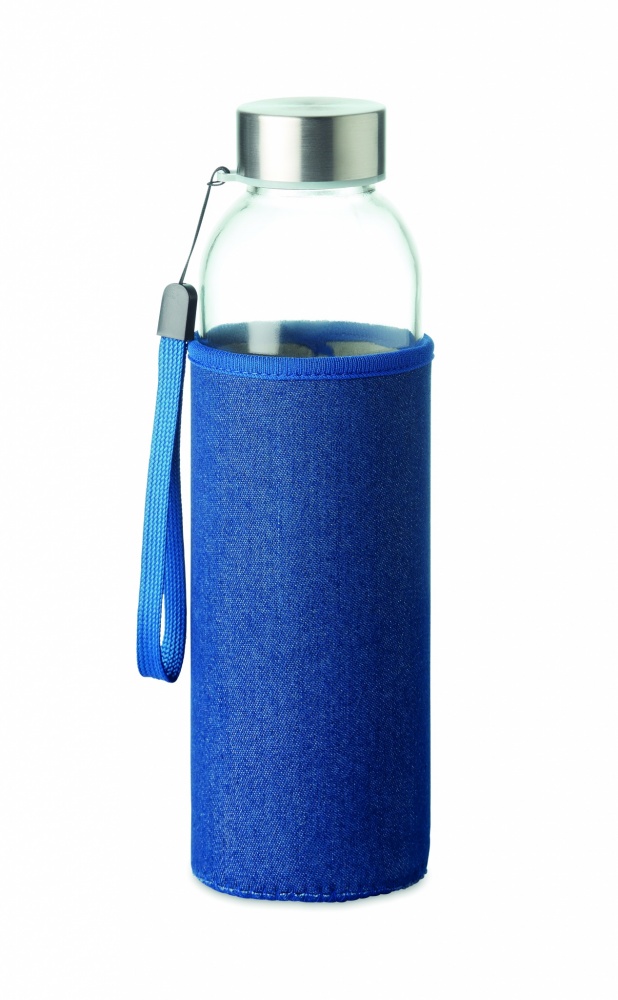 Logo trade promotional gifts image of: Glass bottle in pouch 500 ml