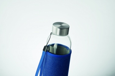Logotrade corporate gift image of: Glass bottle in pouch 500 ml