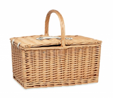 Logotrade corporate gift image of: Wicker picnic basket 4 people