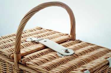 Logo trade promotional products picture of: Wicker picnic basket 4 people