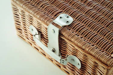 Logotrade promotional giveaway image of: Wicker picnic basket 4 people