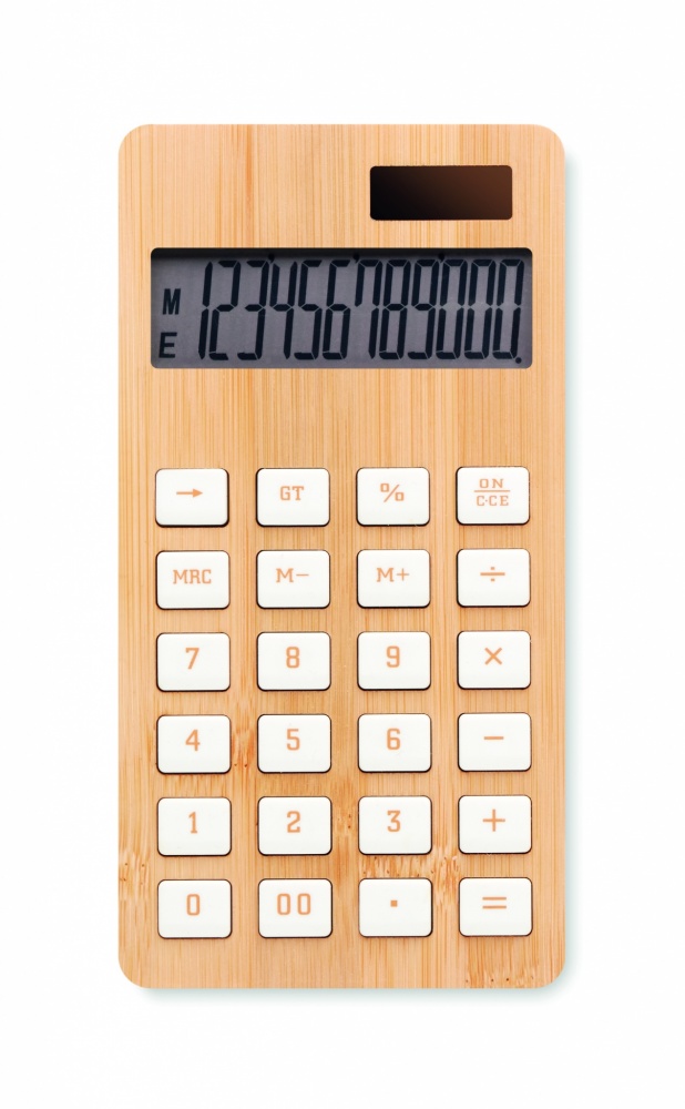 Logotrade promotional product image of: 12 digit bamboo calculator