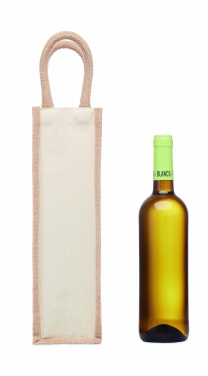 Logotrade promotional merchandise picture of: Jute wine bag for one bottle