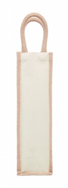 Logo trade business gift photo of: Jute wine bag for one bottle