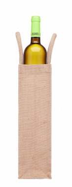 Logo trade corporate gift photo of: Jute wine bag for one bottle