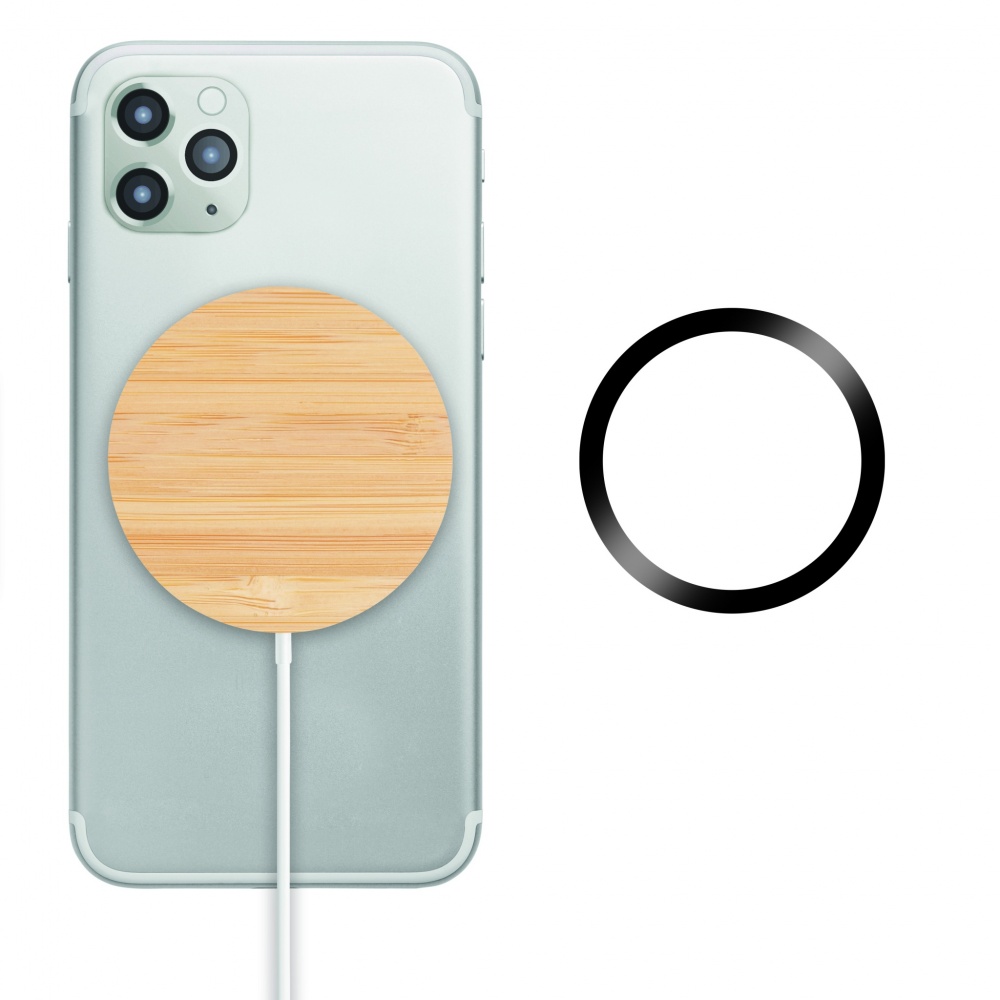 Logo trade promotional gifts picture of: Magnetic Wireless charger 10W