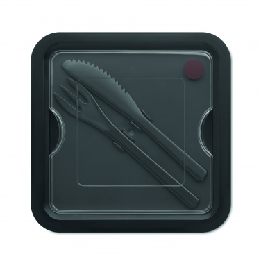 Logotrade promotional merchandise picture of: Lunch box with cutlery 600ml