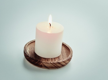 Logotrade promotional gift image of: Candle on round wooden base