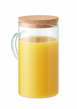 Logo trade promotional giveaways image of: Borosilicate glass decanter 1L